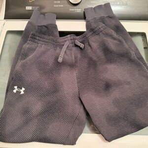 Gray Under Armour Youth Jogger Tapered Sweatpants